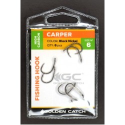 Гачки для риболовлі, GC Carper, 8шт/уп, колір BN, розмір №6